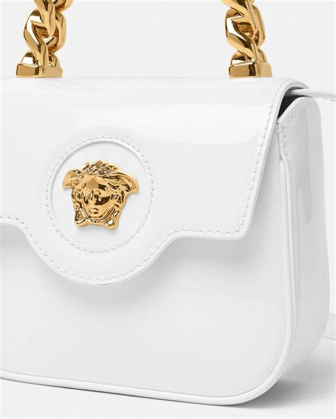 versace tasche medusa weiss henkeltasche|Versace la medusa mini bag.